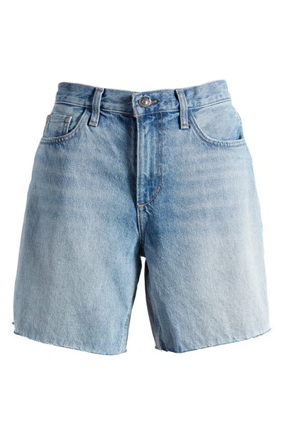 Shop Favorite Daughter The Tommy High Waist Nonstretch Denim Cutoff Bermuda Shorts In Dublin