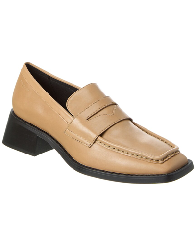 Shop Vagabond Shoemakers Blanca Leather Loafer In Beige