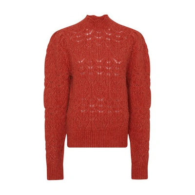 Shop Marant Etoile Galini Sweater In Burnt_orange