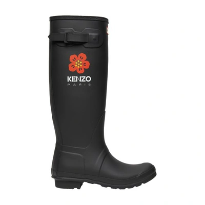 Shop Off-white Boke Flower Boots In Black