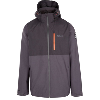 Shop Trespass Mens Jefferson Dlx Waterproof Jacket In Grey