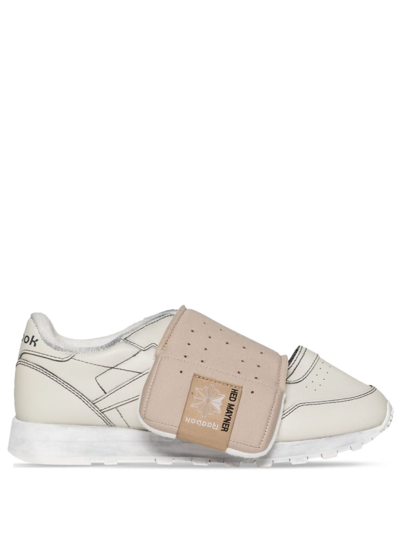 Shop Reebok Ltd X Hed Mayner Neutral Classic Leather Sneakers In White