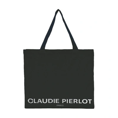 Shop Claudie Pierlot Oversized Tote Bag In Schwarz