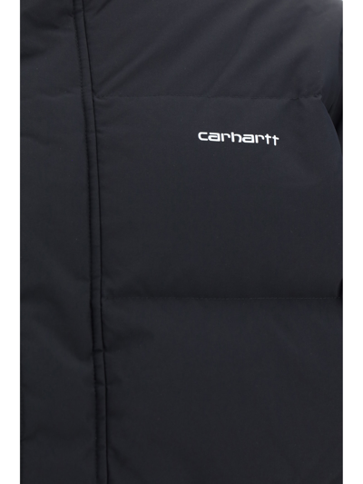 Shop Carhartt Danville Down Jacket In Black/white