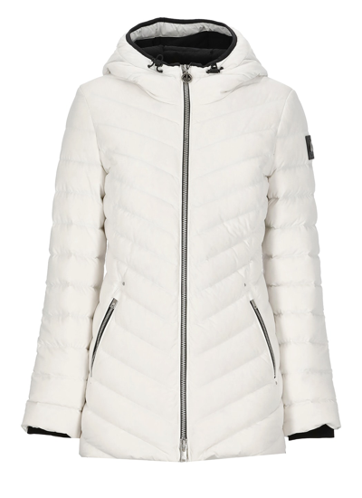 Shop Moose Knuckles Rockcliff Quilted Down Jacket In Milky Way