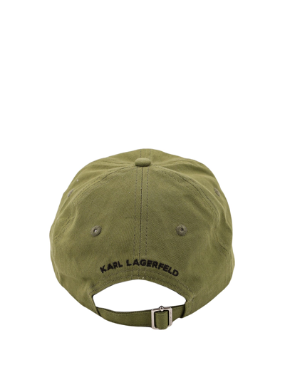 Shop Karl Lagerfeld Hat In Green