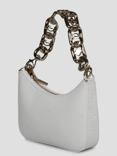 Shop Christian Louboutin Loubila Chain Mini Bag In White