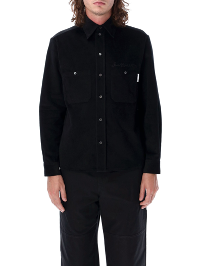 Shop Paccbet Lady Luck Overshirt In Black