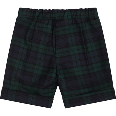 Shop La Stupenderia Green Shorts For Baby Boy
