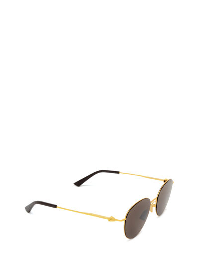Shop Bottega Veneta Bv1268s Gold Sunglasses