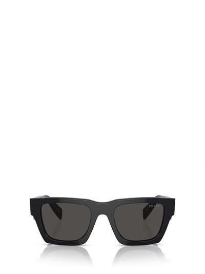 Shop Prada Pr A06s Black Sunglasses