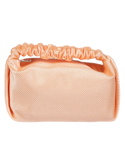 Shop Alexander Wang Scrunchie Mini Bag In Faded Neon Orange