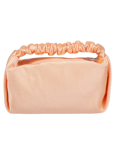 Shop Alexander Wang Scrunchie Mini Bag In Faded Neon Orange