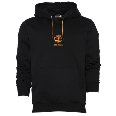 Shop Timberland Mens  Logo Hoodie In Black