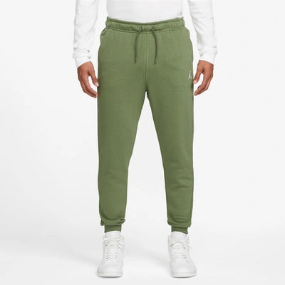 Shop Jordan Mens  Essentials Fleece Pants In Sky J Olive/white