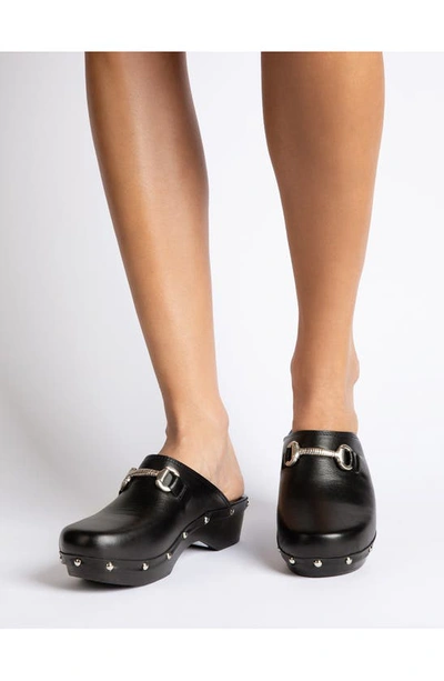 Shop Penelope Chilvers Horsebit Clog In Black