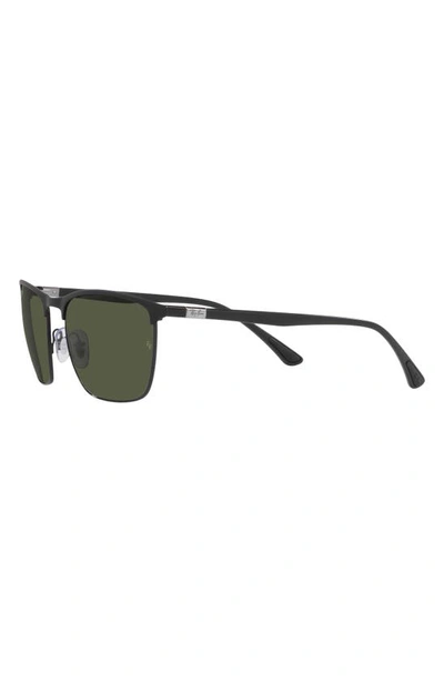 Ray Ban 57mm Square Sunglasses In Matte Black