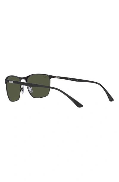 Ray Ban 57mm Square Sunglasses In Matte Black