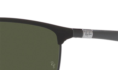 Ray Ban 57mm Square Sunglasses In Matte Black