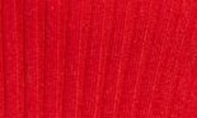 Jacquemus The Colin Asymmetric Long Sleeve Wool Blend Dress In Red