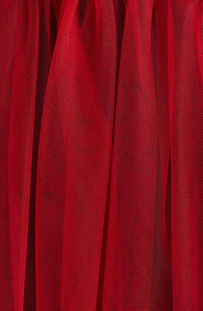 Shop Noir Kei Ninomiya Sheer Tulle Dress In Red