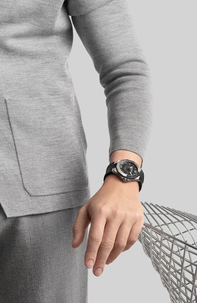 Shop Baume & Mercier Riviera 10717 Automatic Bracelet Watch, 42mm In Smoked Gray