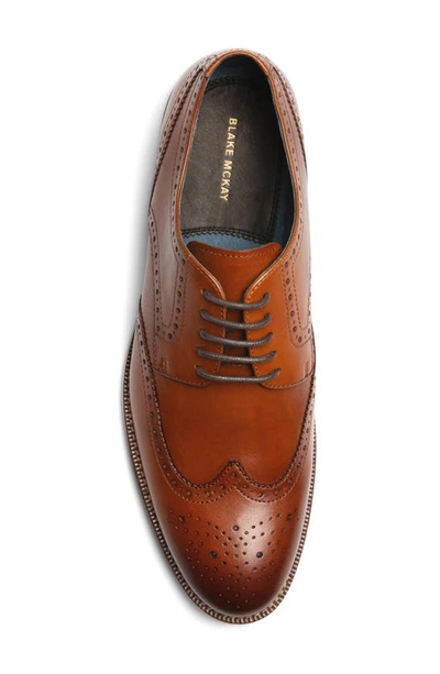 Shop Blake Mckay Marshall Wingtip Derby In Cognac