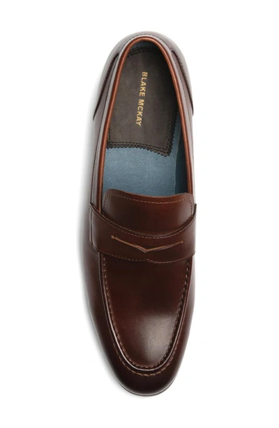 Shop Blake Mckay Davis Moc Toe Penny Loafer In Brown