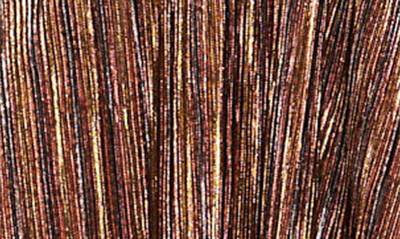 Shop Ramy Brook Elise Metallic Stripe Long Sleeve Minidress In Navy Combo Multi Lame Knit