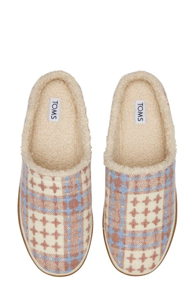 Shop Toms Sage Faux Shearling Scuff Slipper In Pink