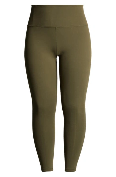 Zella Live In High Waist Leggings In Olive Night