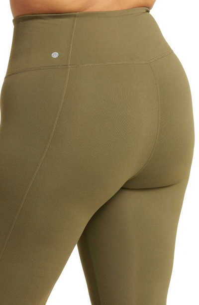 Shop Zella Live In High Waist Leggings In Olive Night