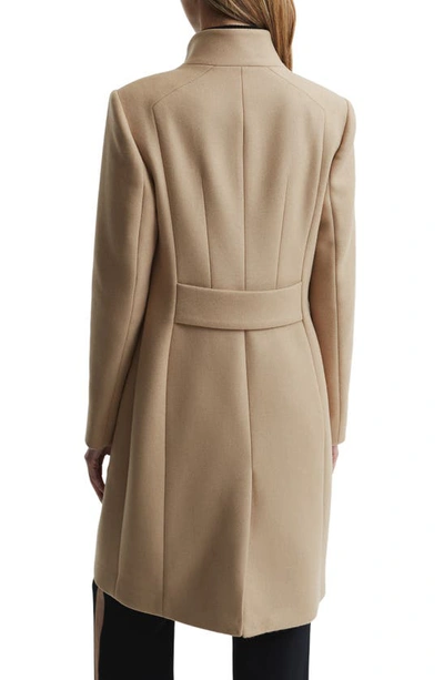 Shop Reiss Mia Wool Blend Coat In Camel