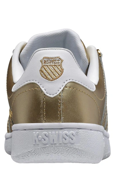 Shop K-swiss Classic Vn Sneaker In Gold/ White