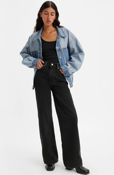 Levi's Ribcage High Waist Wide Leg Jeans In Rosie Posie