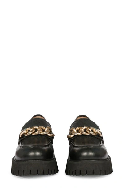 Saint G Donna Platform Loafer In Black