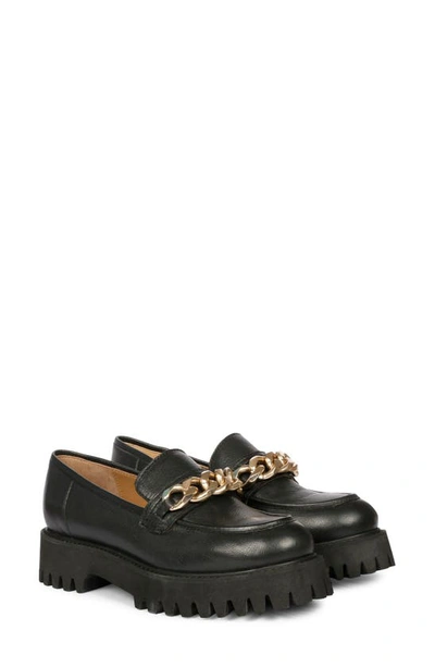 Saint G Donna Platform Loafer In Black