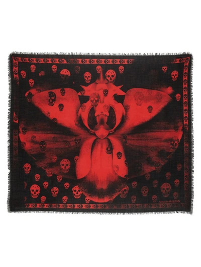 Shop Alexander Mcqueen Foulard Skull In Multicolour