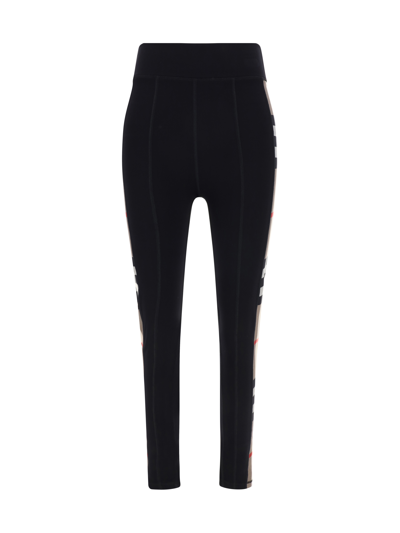 Shop Burberry Madden Leggings In Black