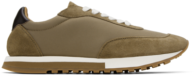 Shop The Row Beige Owen Runner Sneakers In Grey/beige