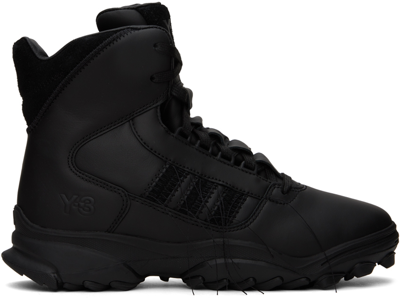 Shop Y-3 Black Gsg9 Sneakers In Black/black/black