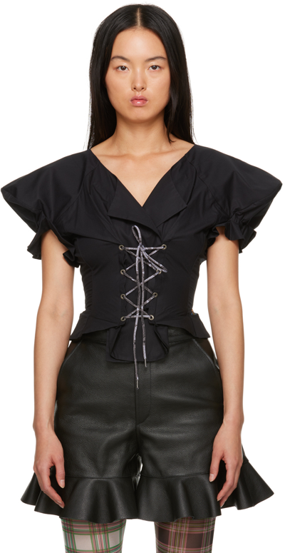 Shop Vivienne Westwood Black Kate Blouse In N401 Black