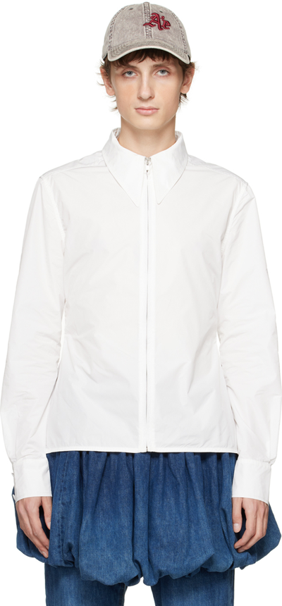 Shop Aaron Esh White Peplum Shirt In 25129926 White