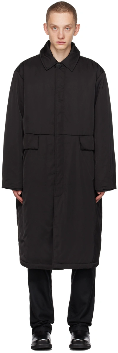 Shop Soulland Black Carey Coat