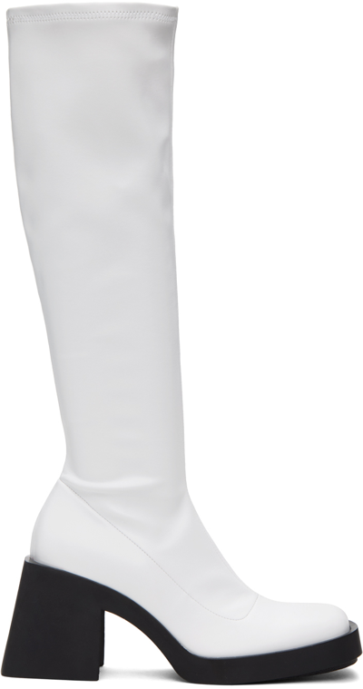 Shop Justine Clenquet White Chloë Boots