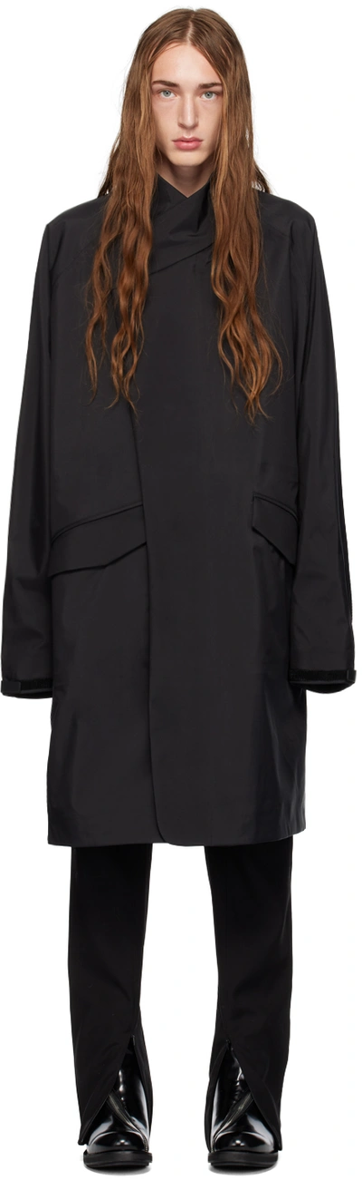 Shop A. A. Spectrum Black Jianin Coat In Black Cloud