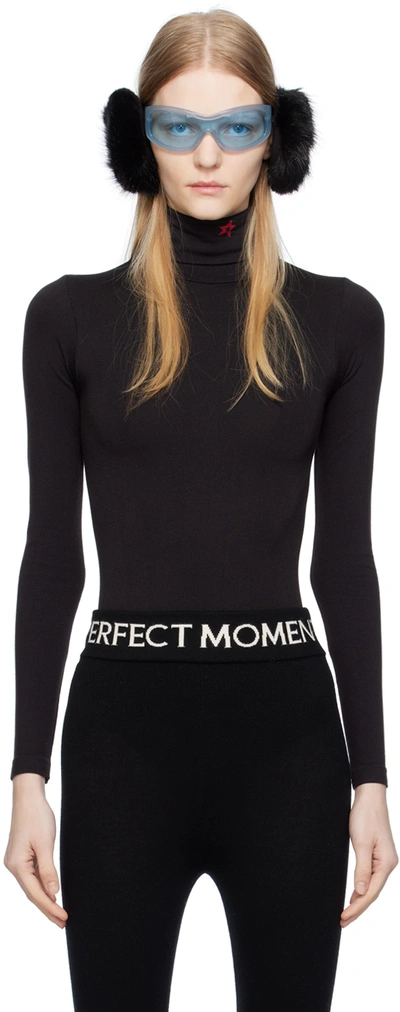 Perfect Moment Black Base Bodysuit In Black