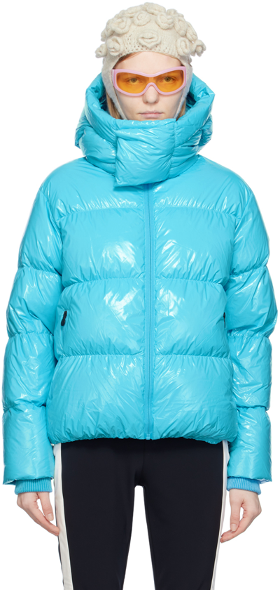 Shop Perfect Moment Blue January Down Jacket In Sky Blue Cire