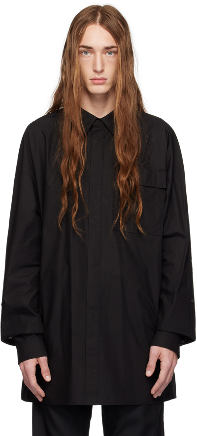 Shop A. A. Spectrum Black Platters Shirt In Black Cloud