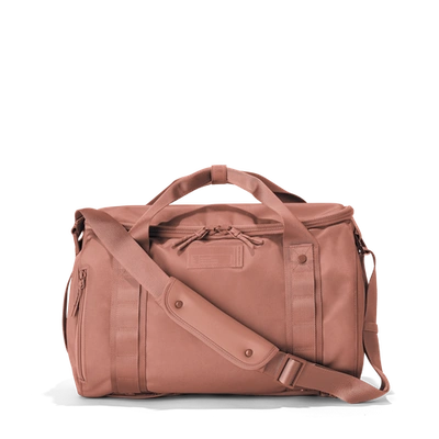 Shop Dagne Dover Lagos Convertible Duffle In Warm Dust